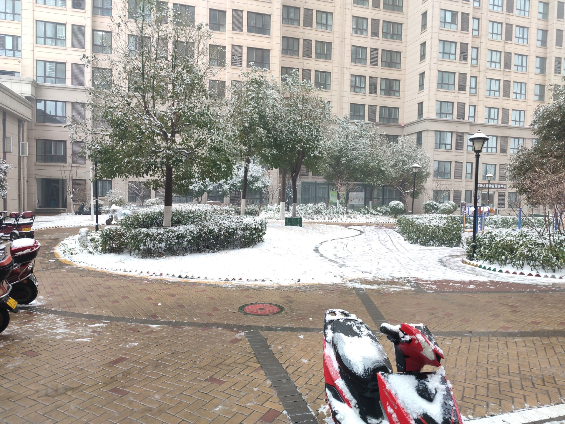 小区雪